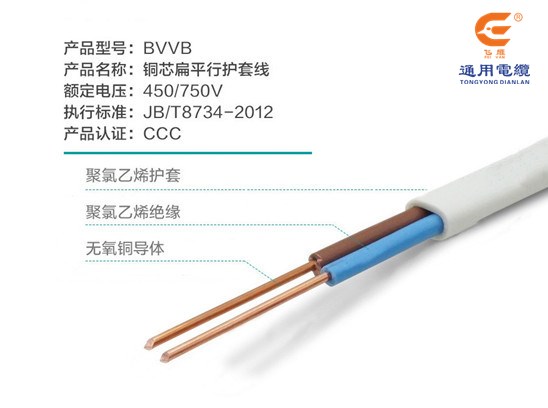 衡陽通用電纜護(hù)套線BVVB